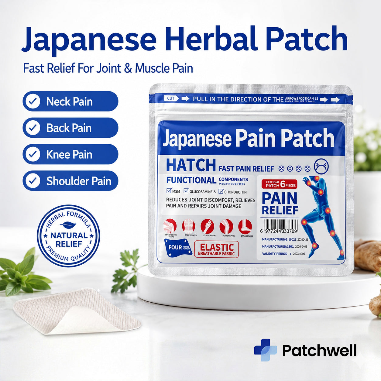 Japanese Herbal Pain Patches